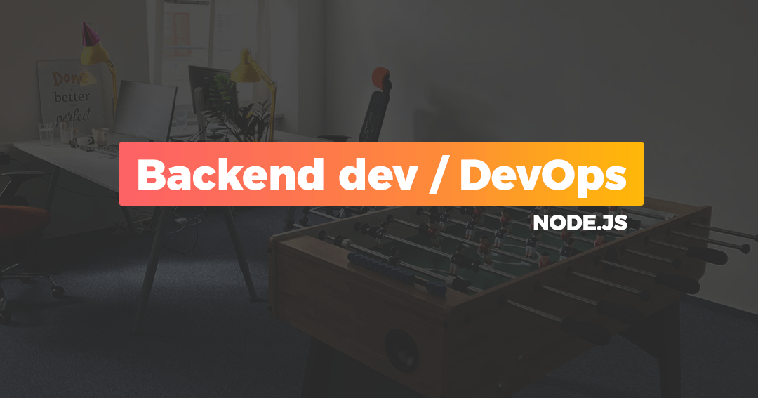 Backend developer / devops needed