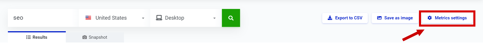 Manage metrics