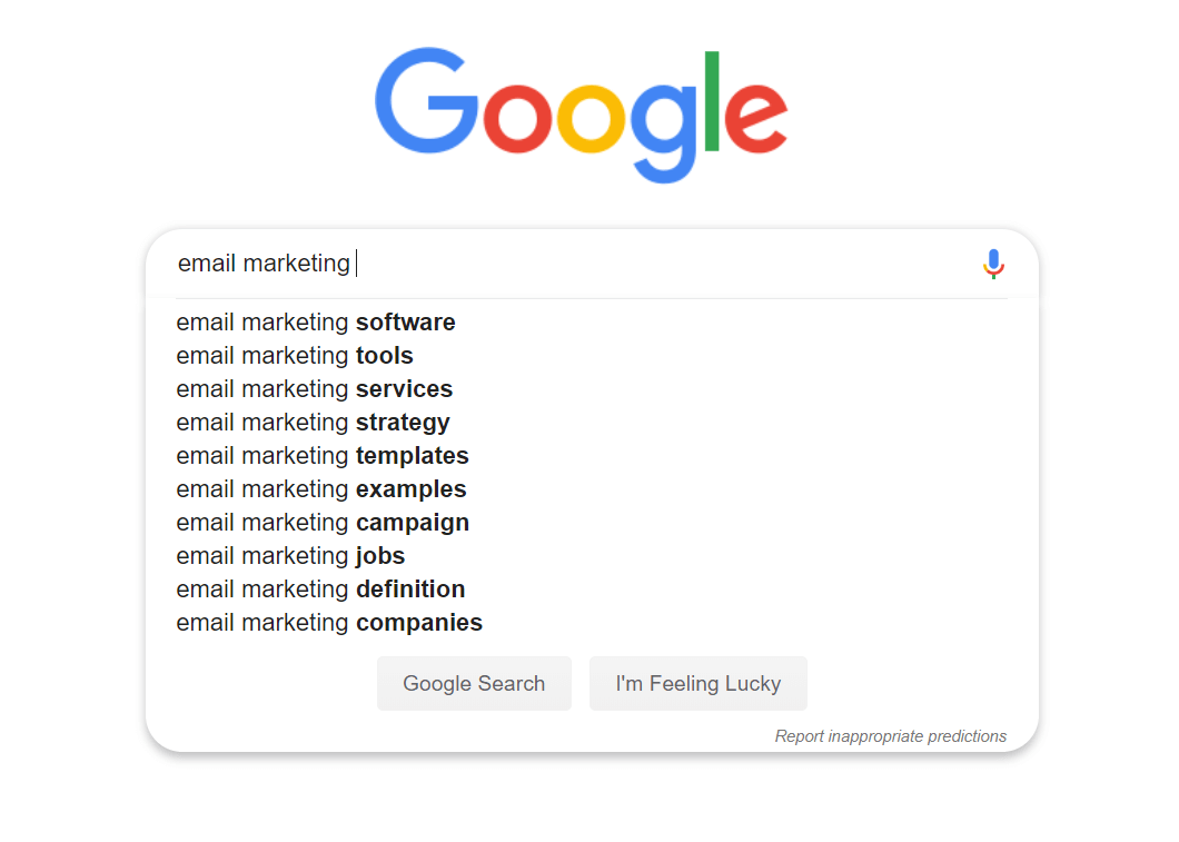 Google autocomplete