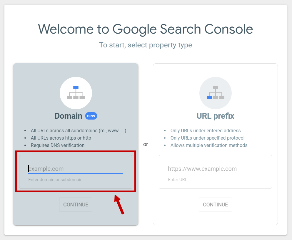 Google Search Console verification