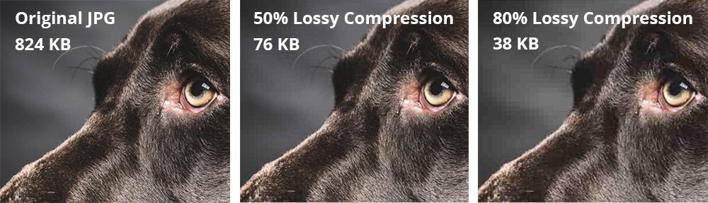 JPEG lossy compression comparison