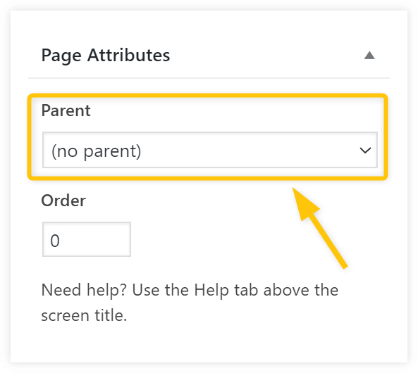 parent page