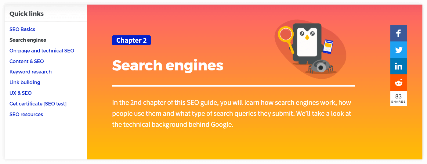 seo guide navigation chapter