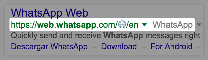 emoji in the URL - whatsapp example